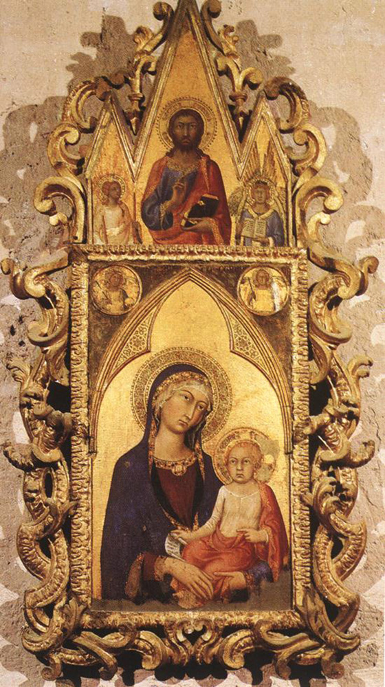 madonna and child with angels and the saviour